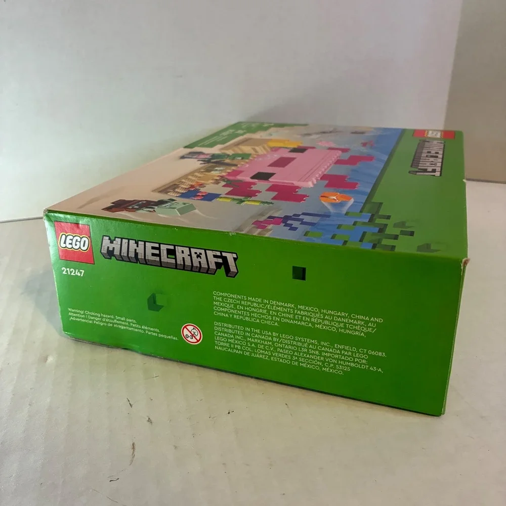 Lego Minecraft Axolotl House 21247 Building Toy Set 242 Pcs New Sealed Retired